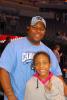 Daddy & daughter at Thunder B-ball game