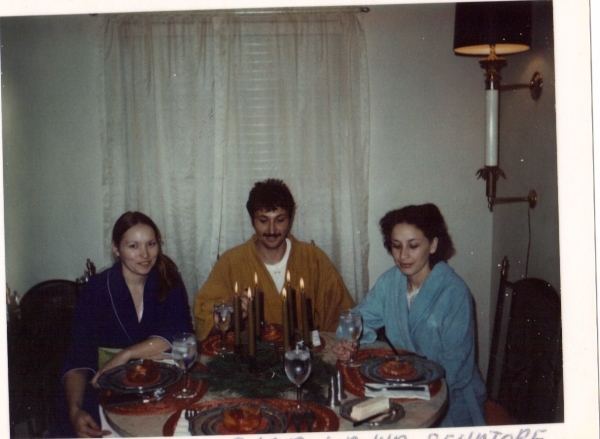 Christmas 1975. Sue, Rolando & Anna.