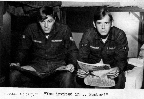 You invited in buster?