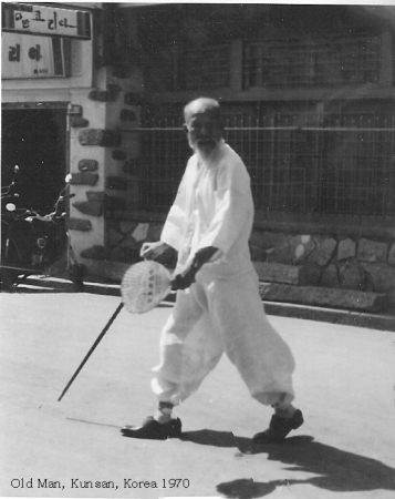 Korean man in Kunsan Korea 1970
