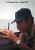 LTJG James Dillon takes a bearing, Vietnam - 1968
