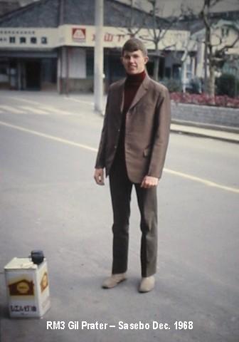 RD3 Gil Prater in Sasebo - Dec. 1968