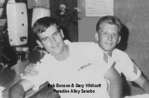 Bob Benson & Gary Whitcutt in Sasebo - Sept. 1968