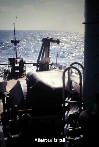 Looking Astern at sea