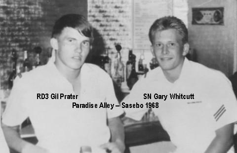 Gil Prater & Gary Whitcutt in Sasebo - Sept. 1968