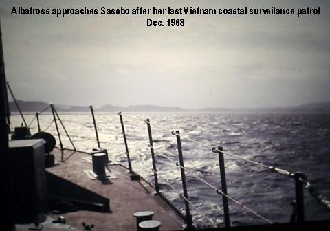 Appoaching Sasebo - Dec. 1968