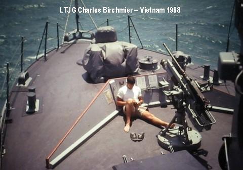 LTJG Charles Birchmier takes a break, Vietnam - 1968