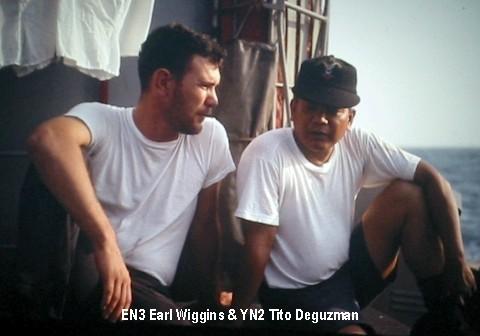 EN2 Earl Wiggins & YN2 Tito Deguzman, Vietnam - 1968