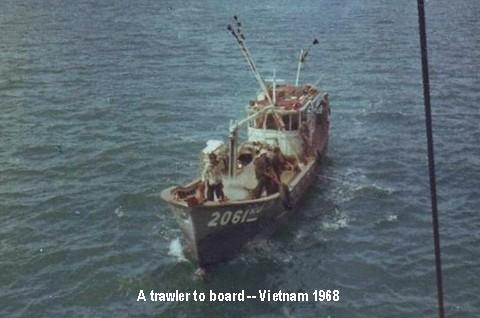 A Vietnamese trawler