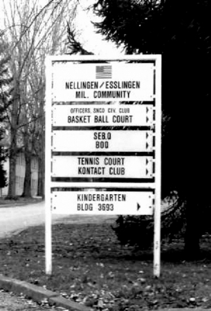 Nellingen Barracks Sign