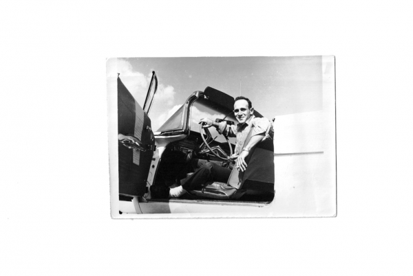 my grandpa William in his car