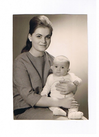 my grandma Angelika (Gela) with my dad 1962