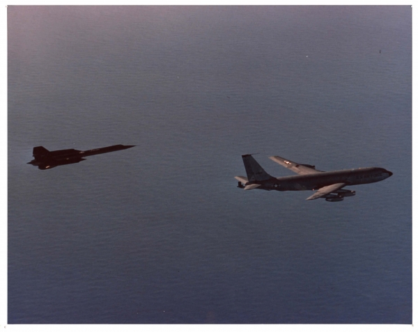 SR-71 and KC-135Q in formation