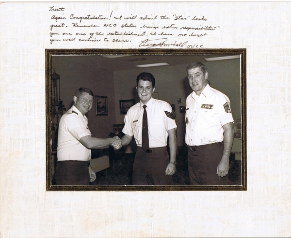 Me, Chief Hume, and LtCol Crash McFall